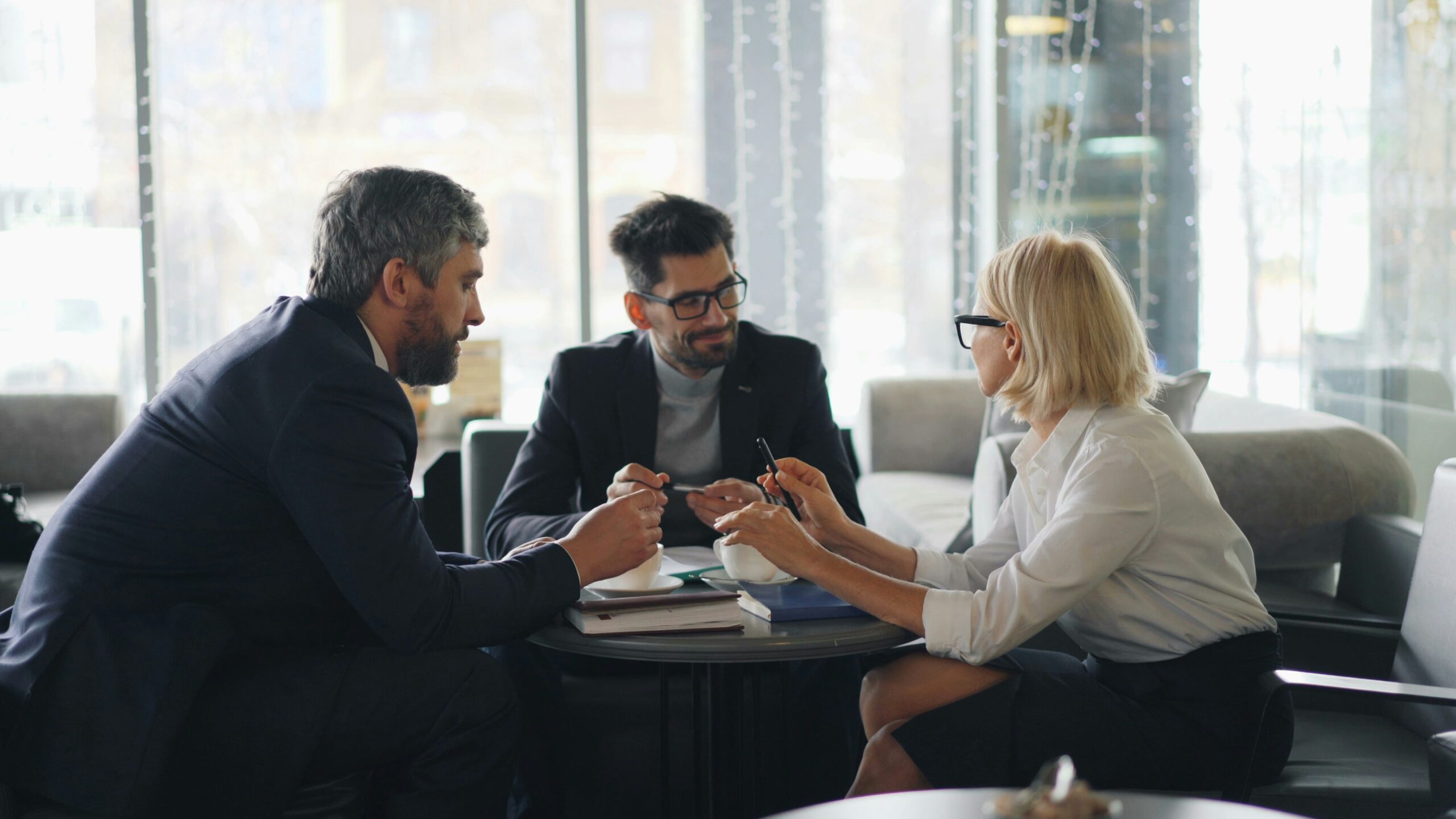 Cima Investment team meeting with investors in office setting